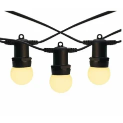 ILLUPRO - Guirlande guinguette 30m 30 ampoules 1w led e27 blanc chaud extérieur raccordable