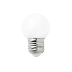 ILLUPRO - Lot de 10 ampoules 1w led blanc chaud guinguette e27 g45 plastique professionnelle