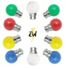 ILLUPRO - Lot de 10 ampoules pour guirlande guinguette b22 2w multicolores
