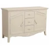INTERIOR'S - Buffet bas 2 portes mdf blanc - lubéron interior's