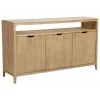 INTERIOR'S - Buffet bas 3 tiroirs bois beige - tallinn interior's
