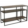 INTERIOR'S - Console avec bout de canapé gigogne bois marron - manufacture interior's
