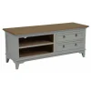 INTERIOR'S - Meuble tv 2 tiroirs bois gris - esquisse interior's