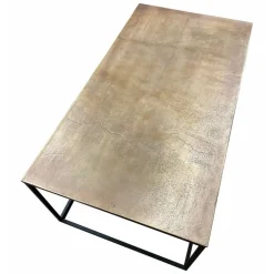 INTERIOR'S - Table basse rectangulaire fer noir - factory interior's