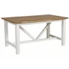 INTERIOR'S - Table rectangulaire bois blanc - rivages interior's