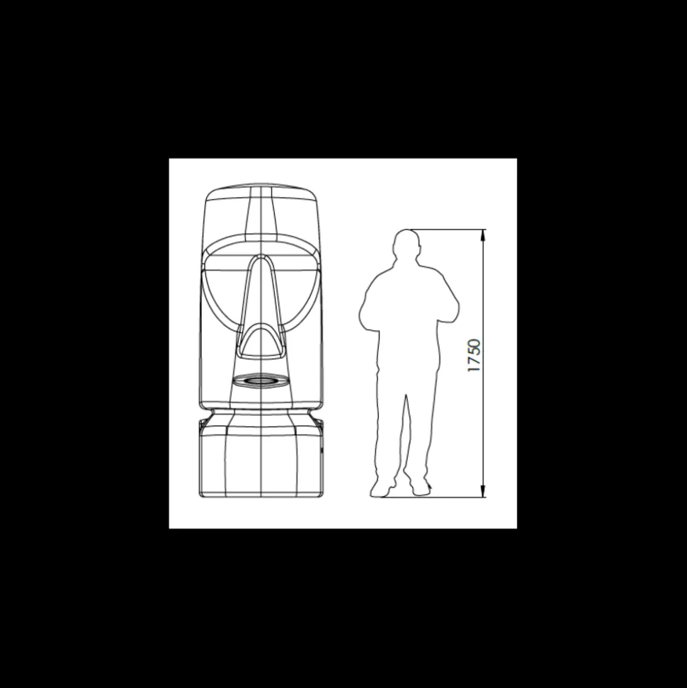 JARDINEO - Récupérateur d'eau MOAI Ivoire