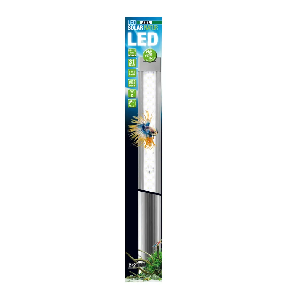 JBL - Rampe d'éclairage Led pour aquarium, Solar Natur 31W - 849 à 895mm