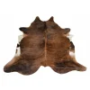 J-LINE - Tapis peau de vache marron 228 x 190 cm