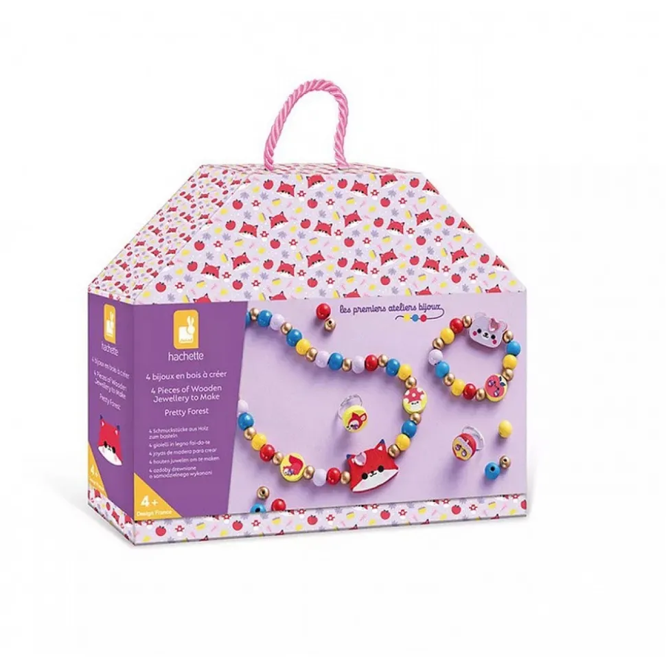 JURATOYS-JANOD - Kit de création de bijoux en bois pour enfants - pretty forest