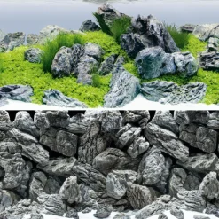 JUWEL - Poster Décoratif 4 Rock & Aqua pour Aquarium Taille S