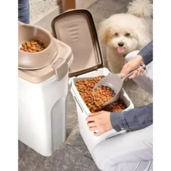 KERBL - Kerbl - conteneur - petfood - brun/blanc - 15l