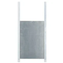 KERBL - Porte poulailler coulissante - kerbl - alu - 22 x 33 cm - taille s