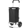 Kitchen chef poussette de marché 2 roues 42l noir - easypouss max
