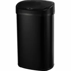 KITCHEN MOVE - Poubelle de cuisine automatique majestic noir acier inoxydable 68 l