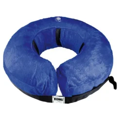 KVP - Collier de récupération pour chiens kong cloud bleu gonflable (15-25 cm)