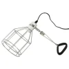 LA FERME TROPICALE - Support de lampe grillagé avec pince de fixation support d'ampoule chauffante / uvb pour reptiles (lézards, serpents, tortues),