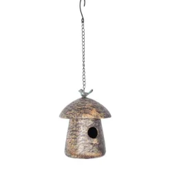 LA GRANDE PRAIRIE - Nichoir champignon fer 19x19x86cm