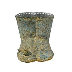 LA GRANDE PRAIRIE - Vase boots fer patiné 20x17x16cm