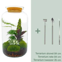 LA GREEN TOUCH - Kit terrarium diy - salen - rateau + pelle + pince