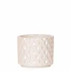 LA GREEN TOUCH - Pot diamond pearl en travertin