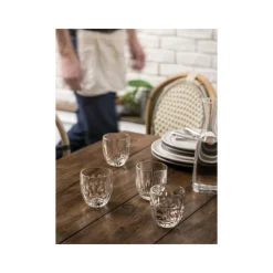 LA ROCHERE - Set troquet 4 gobelets motifs la rochere - 641501