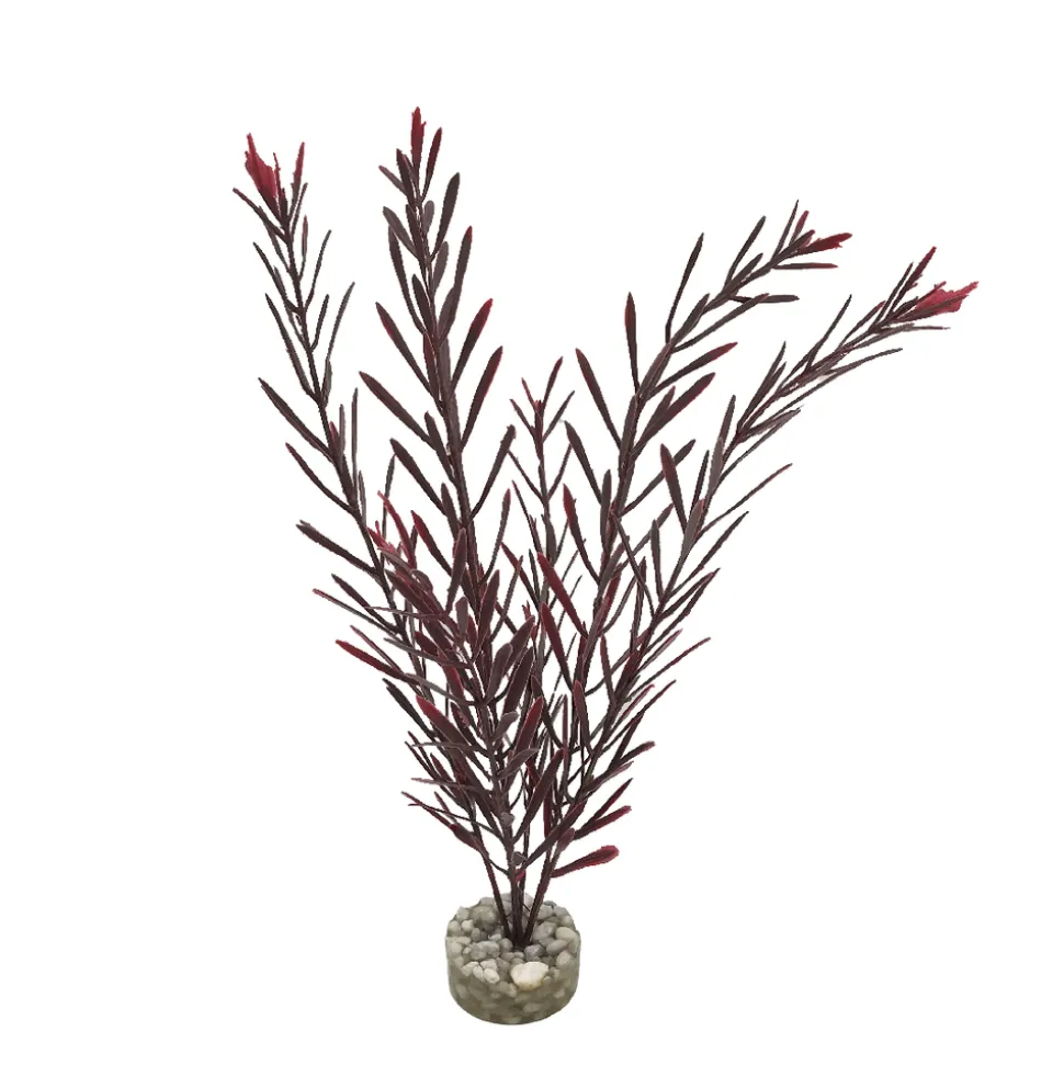 LABEO - Plante artificielle pour aquarium, algue haute - H.32cm