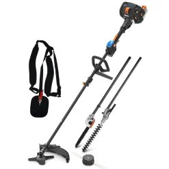 LAWNMASTER - Débroussailleuse thermique 26cc 4 en 1 avec démarrage électrique - lawnmaster