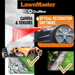 LAWNMASTER - Robot tondeuse autonome 24v - 8ah sans fil périmétrique - le robot le plus simpl