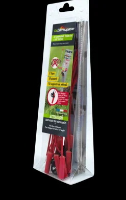 LE DETAUPEUR - Kit adaptation campagnols pour le detaupeur, comprenant 2 tiges, 10 pétards et 10 supports de pétards.