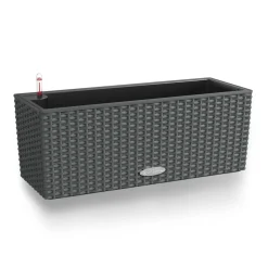 LECHUZA - Jardinière balconera cottage, coloris granit - 50x19x19cm