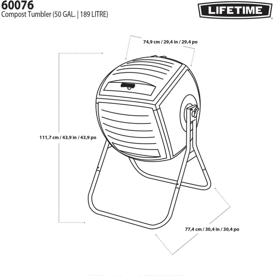 LIFETIME - Composteur 189L LIFETIME #60076