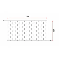 LOTTI - Filet lumineux 2x1m 120 led blanc froid prolongeable 31v câble vert ip44 smart connect lotti