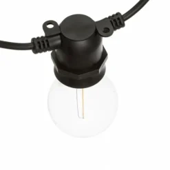 LOTTI - Guirlande guinguette extérieure basse tension 5m 10 led e27 a60 filament blanc chaud 36v prolongeable lotti