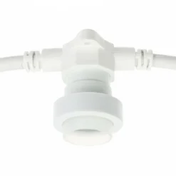 LOTTI - Guirlande guinguette câble blanc 5m 16 douilles e27 connectable 230v luxa professionnelle lotti