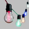 LOTTI - Guirlande guinguette multicolore filament spirale basse tension 36v 5m prolongeable extérieur lotti