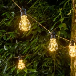 LOTTI - Guirlande lumineuse guinguette 10 ampoules fil de lumière micro led étanche lotti