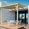 MADERLAND - Pergola adossée en bois montpellier 600 x 300 cm