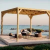 MADERLAND - Pergola en bois toulouse avec toit semi-ouvert 400 x 400 cm