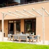 MADERLAND - Pergola en bois adossée - modèle cádiz - 400 x 400 cm
