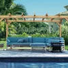 MADERLAND - Pergola en bois autoportante - modèle valencia - 700 x 300 cm
