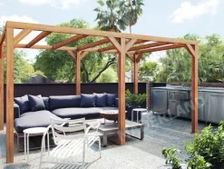 MADERLAND - Pergola en bois autoportante - modèle fuengirola - 500 x 300 cm