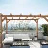 MADERLAND - Pergola en bois autoportante - modèle sitges - 400 x 400 cm