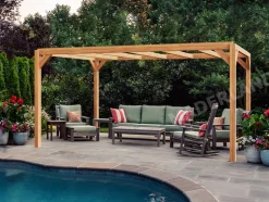 MADERLAND - Pergola en bois autoportante - modèle alicante - 800 x 300 cm