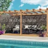 MADERLAND - Pergola en bois adossée - modèle palma - 300 x 300 cm