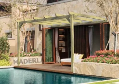MADERLAND - Pergola en bois adossée - modèle narbonne - 300 x 300 cm
