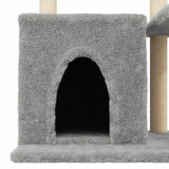 MAISON EXCLUSIVE - Arbre à chat avec griffoirs en sisal gris clair 83 cm