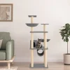 MAISON EXCLUSIVE - Arbre à chat avec griffoirs en sisal gris clair 141 cm