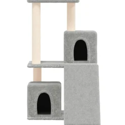 MAISON EXCLUSIVE - Arbre à chat avec griffoirs en sisal gris clair 82 cm