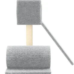MAISON EXCLUSIVE - Arbre à chat avec griffoir en sisal gris clair 59 cm