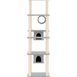 MAISON EXCLUSIVE - Arbre à chat avec griffoirs en sisal gris clair 169 cm